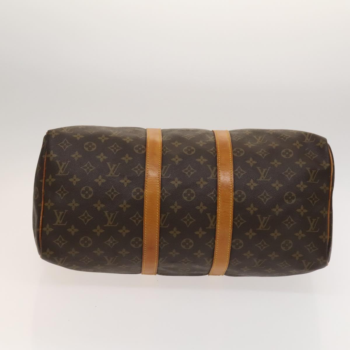 Louis Vuitton Keepall 45, Brown, Canvas, travel