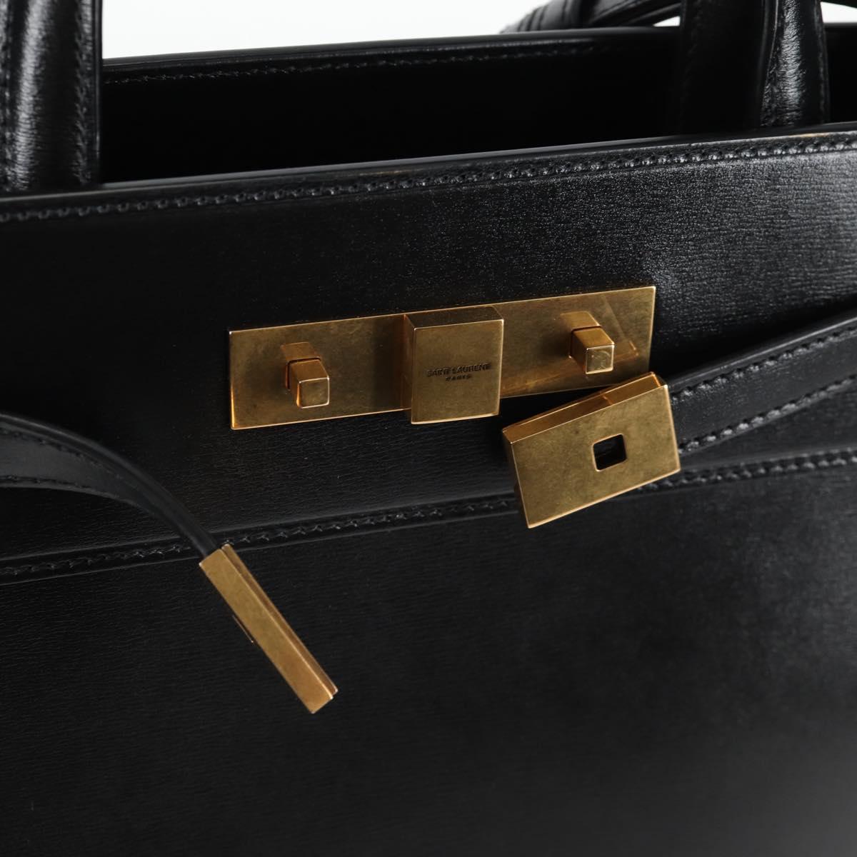 Saint Laurent Manhattan, Black, Leather, handbag