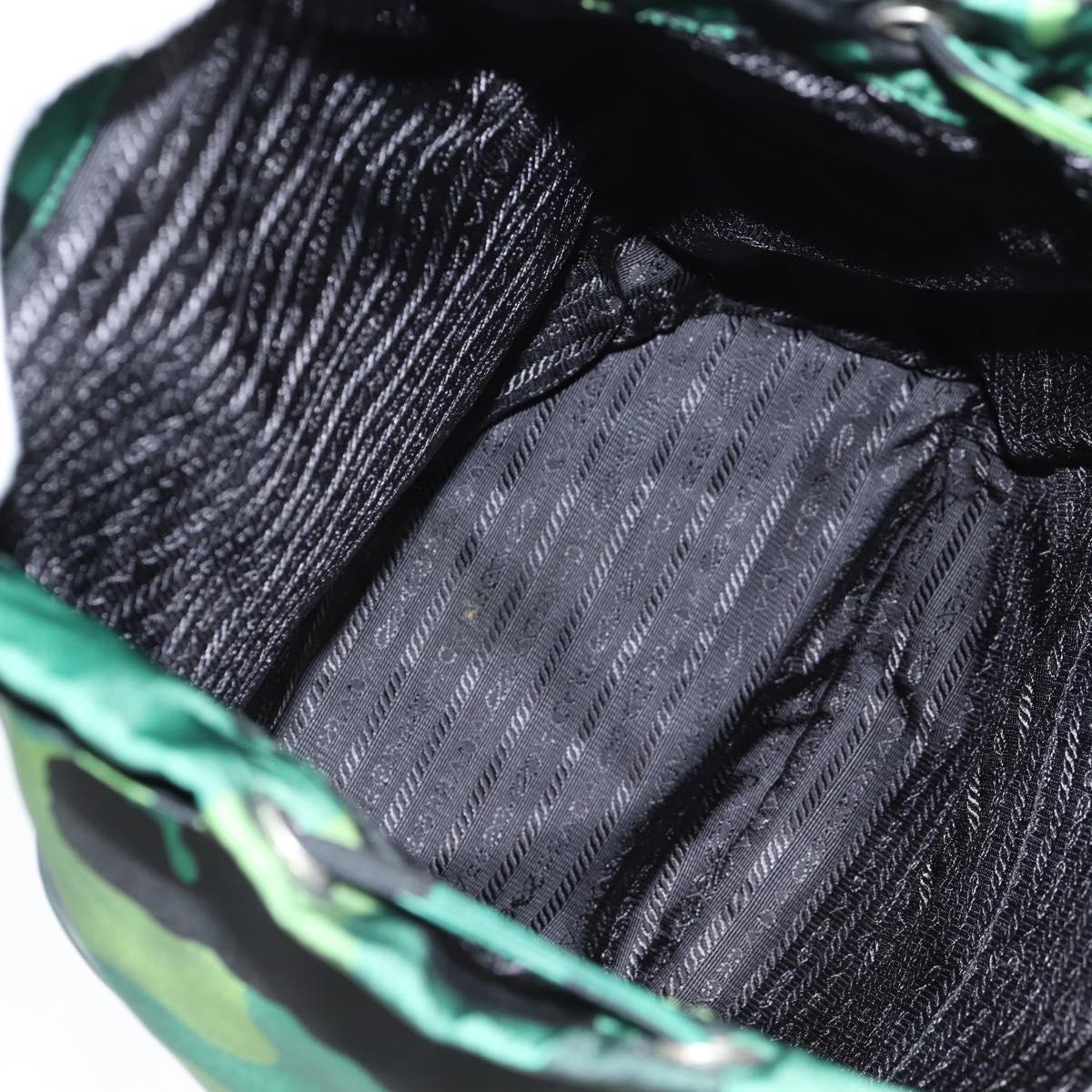 Prada, Green, NYLON, backpack