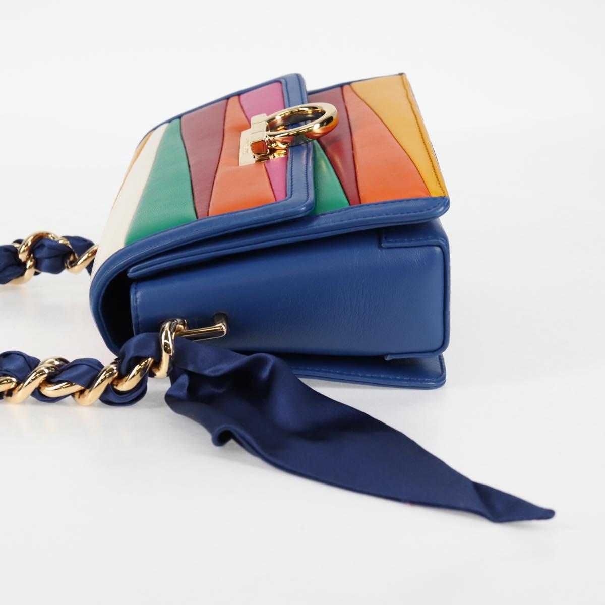 Salvatore Ferragamo Gancini, Multicolour, Leather, clutch