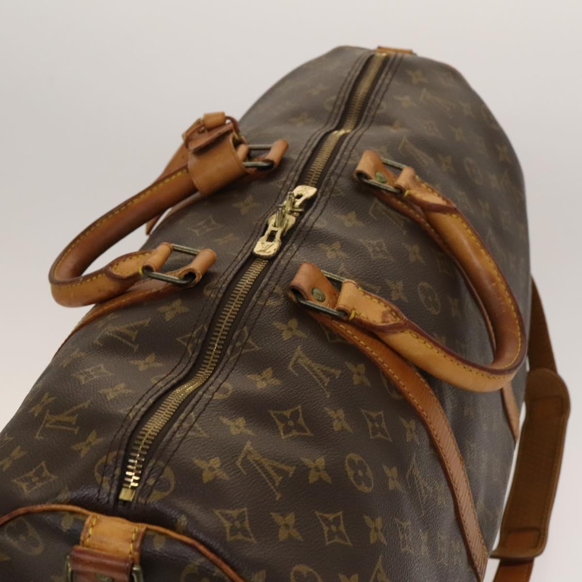 Louis Vuitton Keepall Bandouliere 50, Brown, Canvas, travel