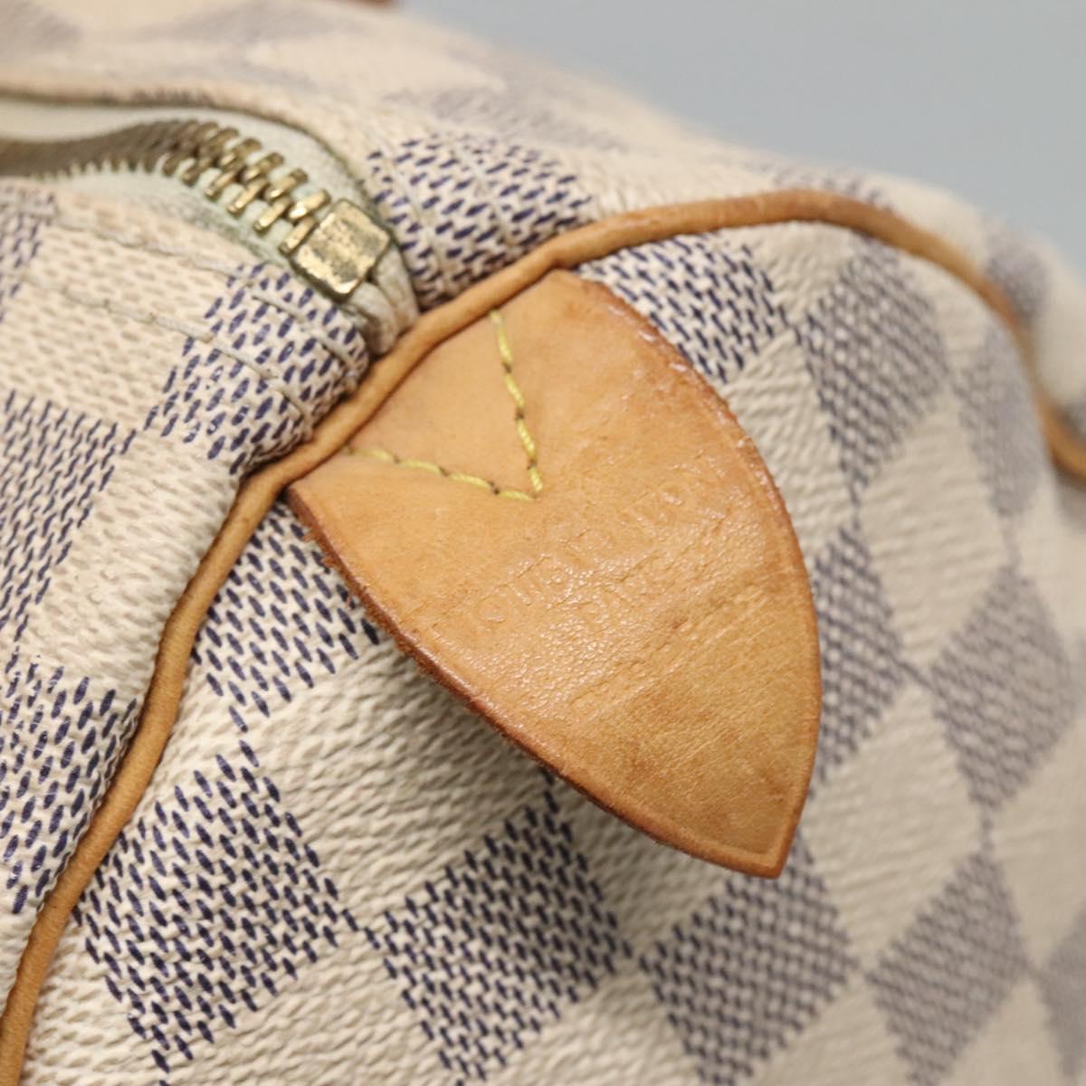 Louis Vuitton Speedy 30, White, Canvas, handbag