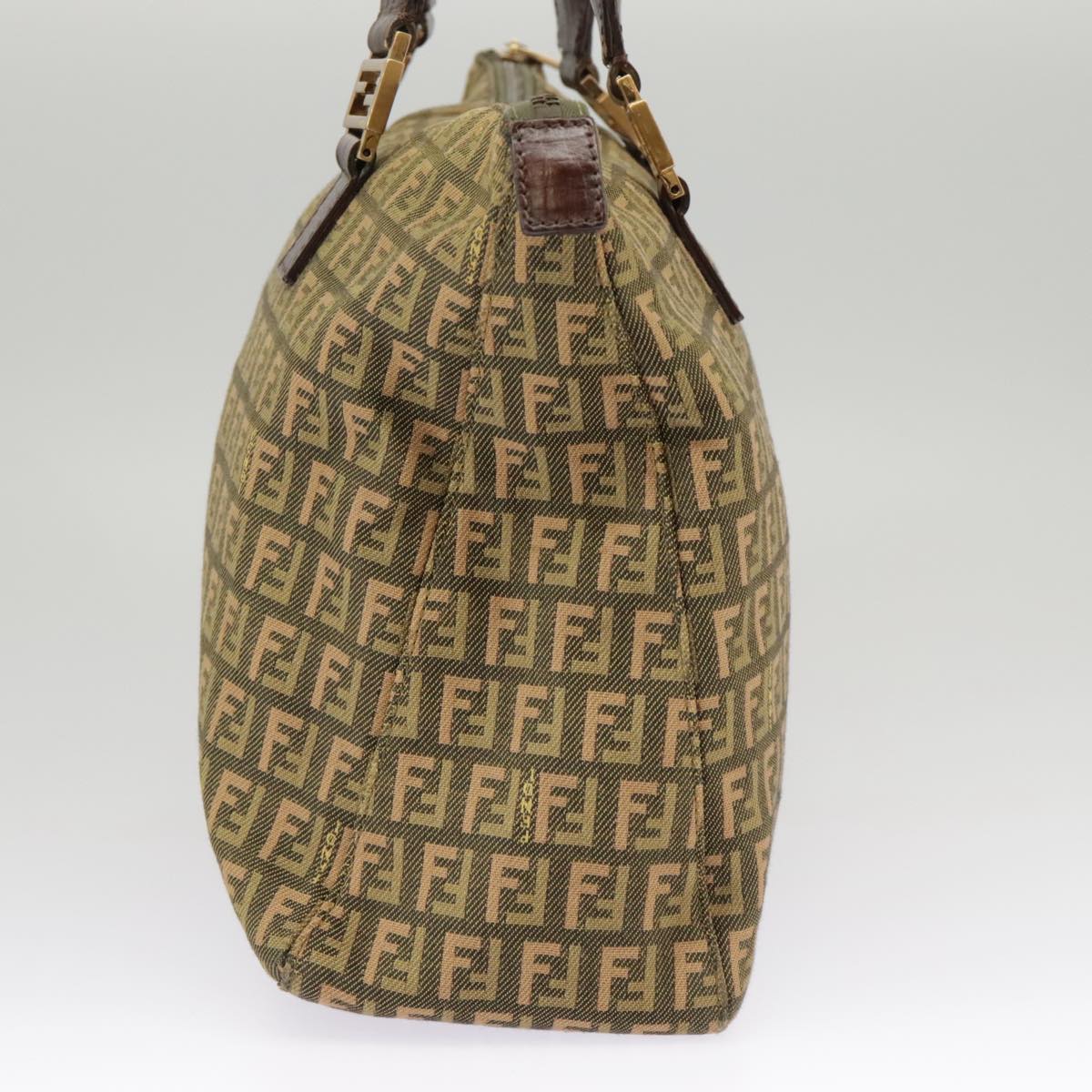 Fendi Zucchino, Khaki, Canvas, handbag