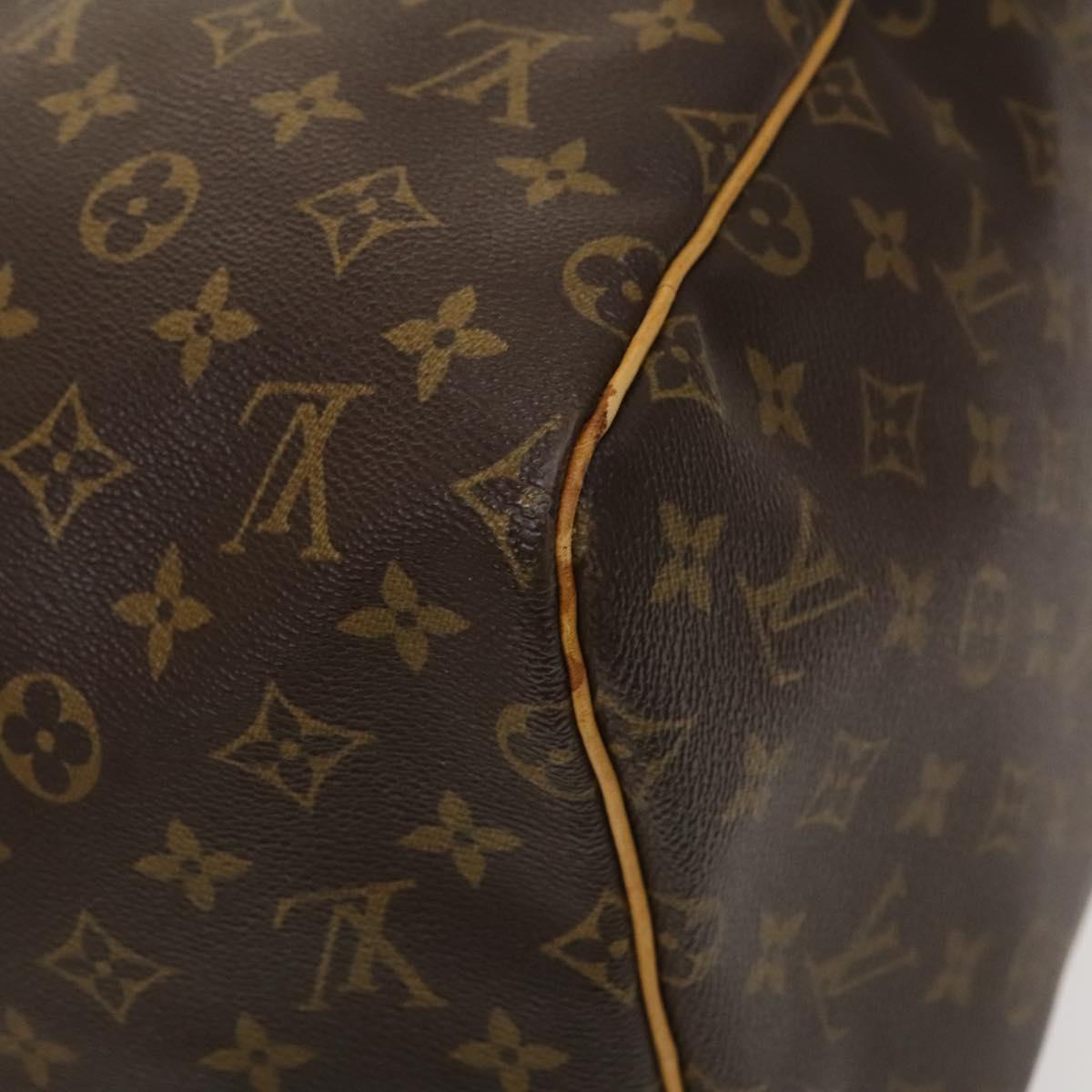 Louis Vuitton Keepall 55, Brown, Canvas, travel