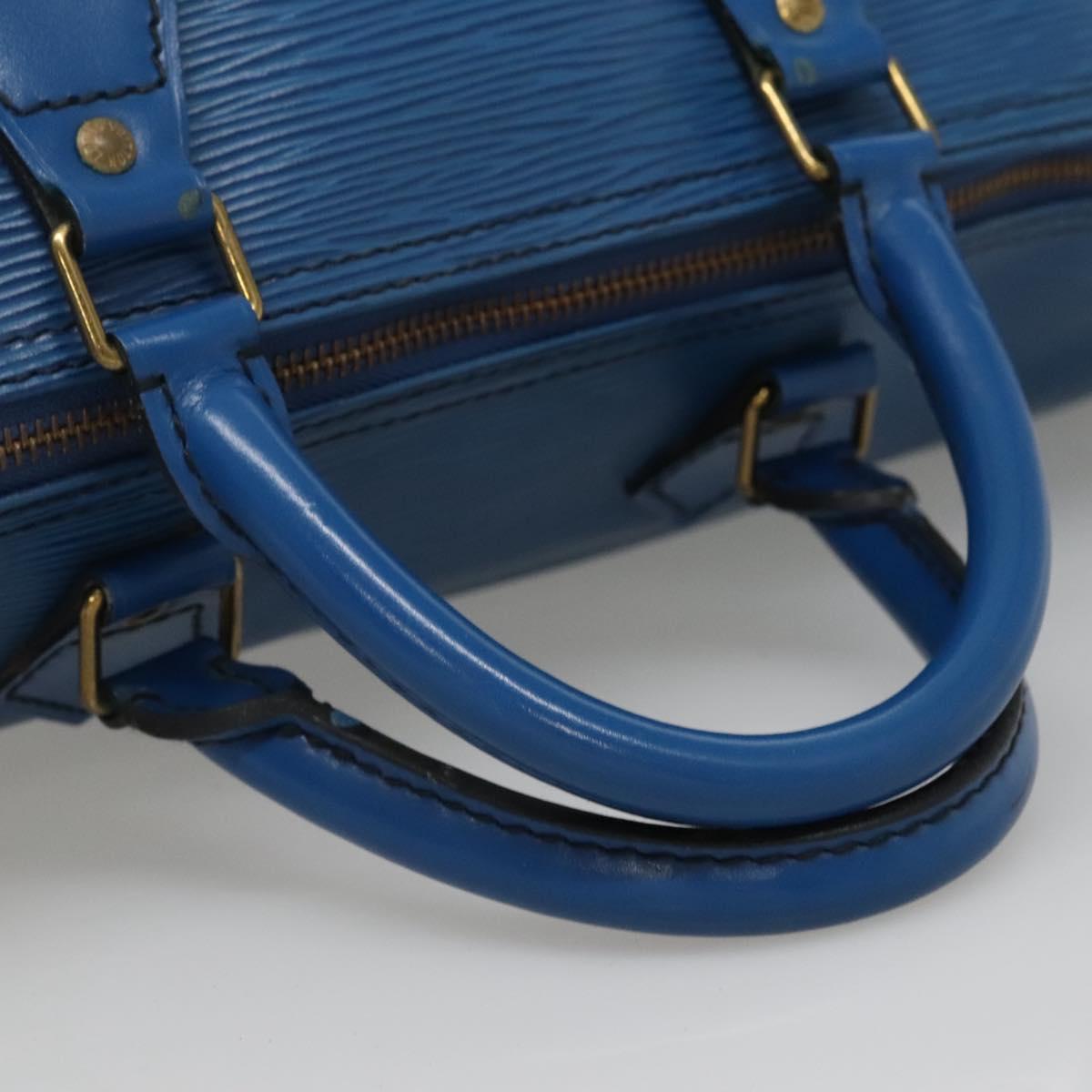Louis Vuitton Speedy 40, Navy, Leather, handbag