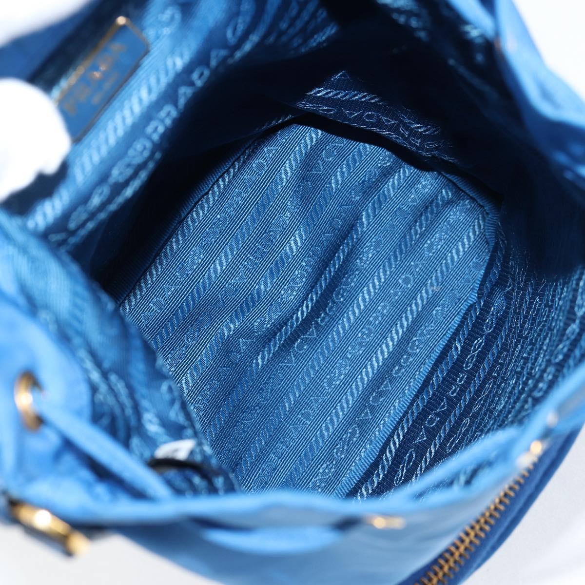 Prada Bucket bag, Blue, NYLON, handbag