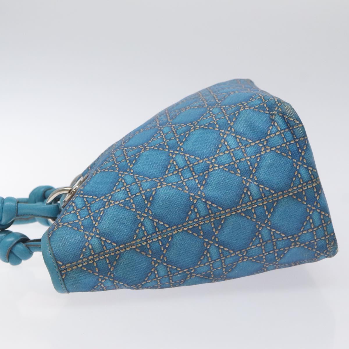 Dior Lady Dior, Blue, Canvas, handbag