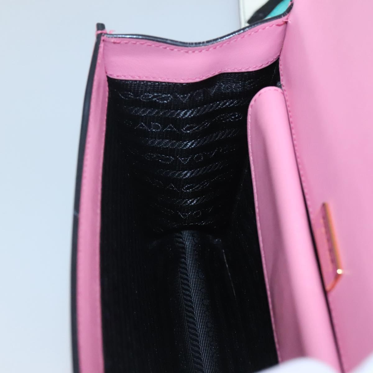 Prada Saffiano, Pink, Leather, shoulder