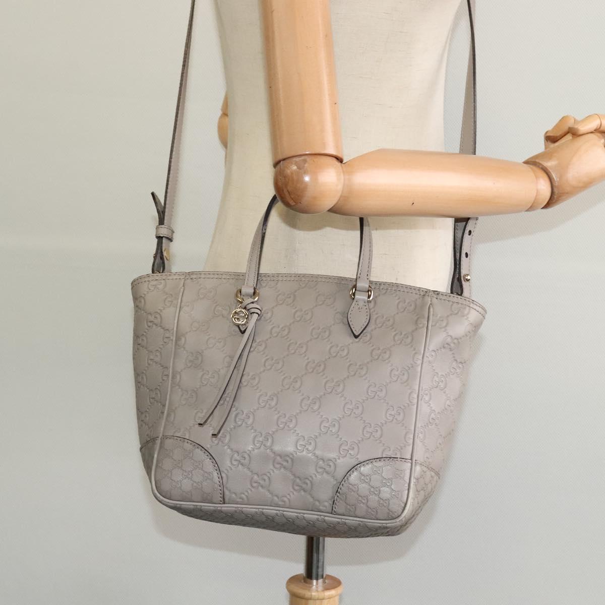 Gucci Bree, Grey, Leather, handbag