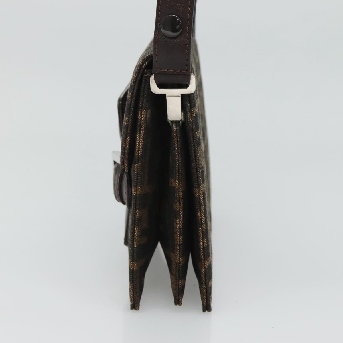Fendi, Brown, Canvas, shoulder