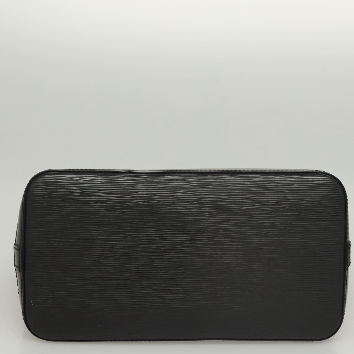 Louis Vuitton Alma, Black, Leather, handbag