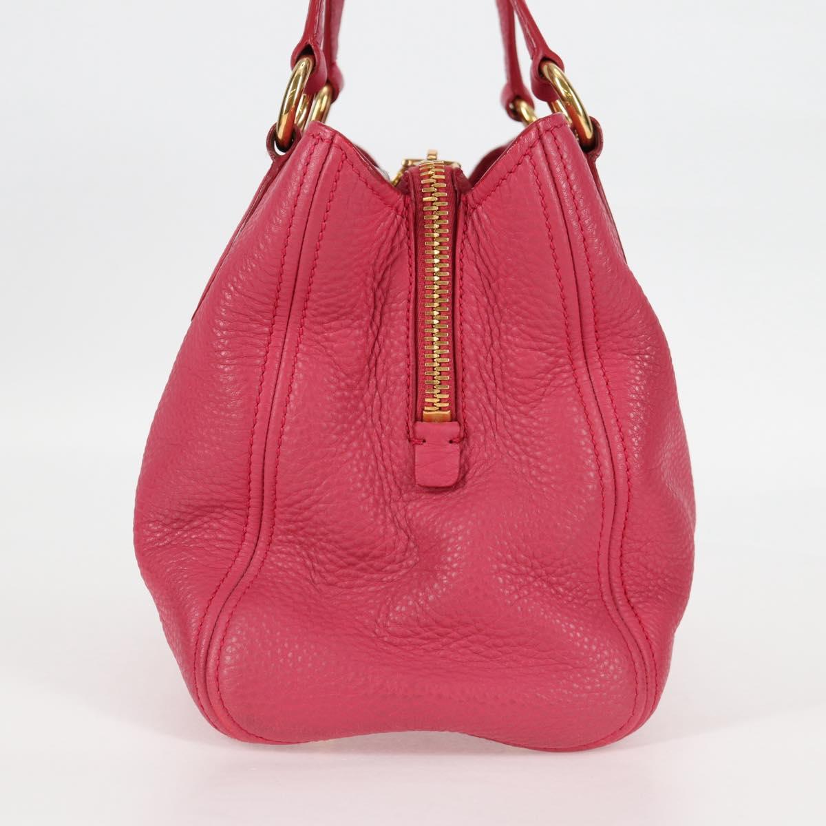Miu Miu Vitello, Pink, Leather, tote