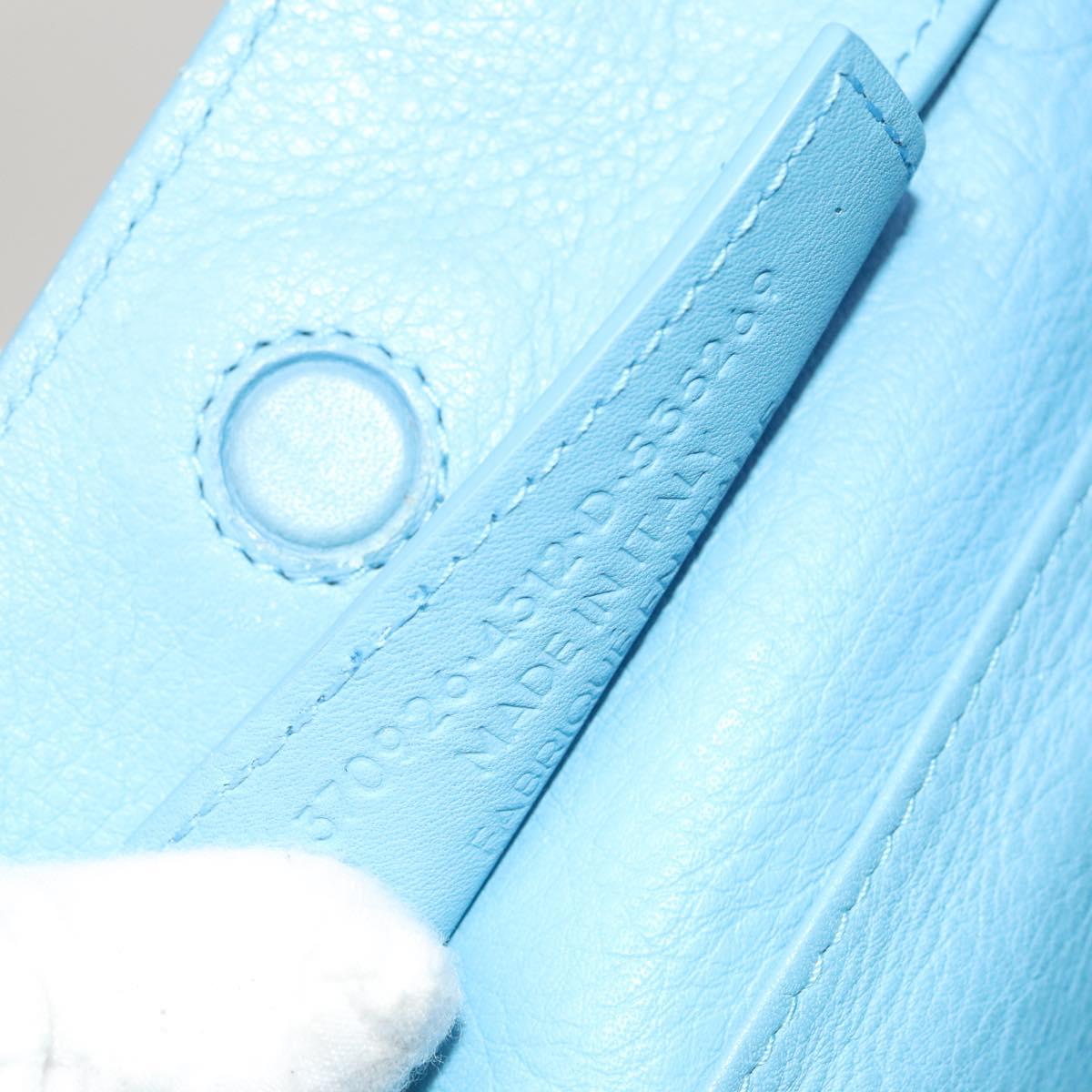 Balenciaga Papier, Blue, Leather, handbag
