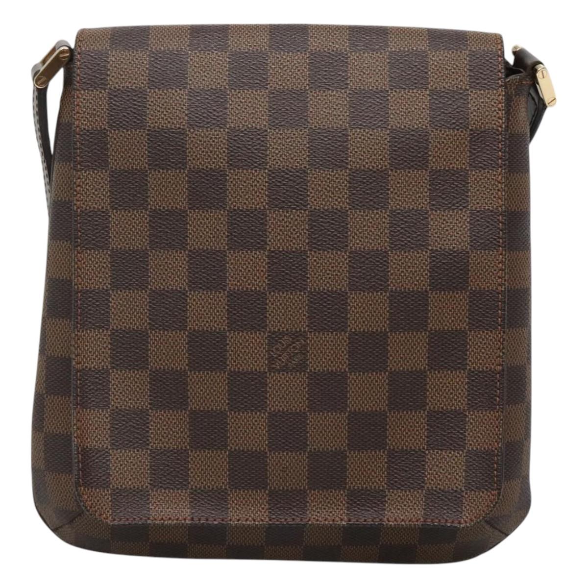 Louis Vuitton Musette Salsa, Brown, Canvas, shoulder
