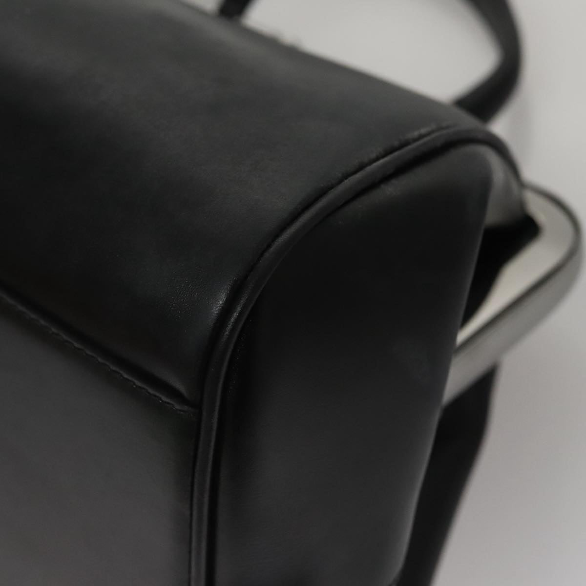 Prada Flame, Black, Leather, handbag