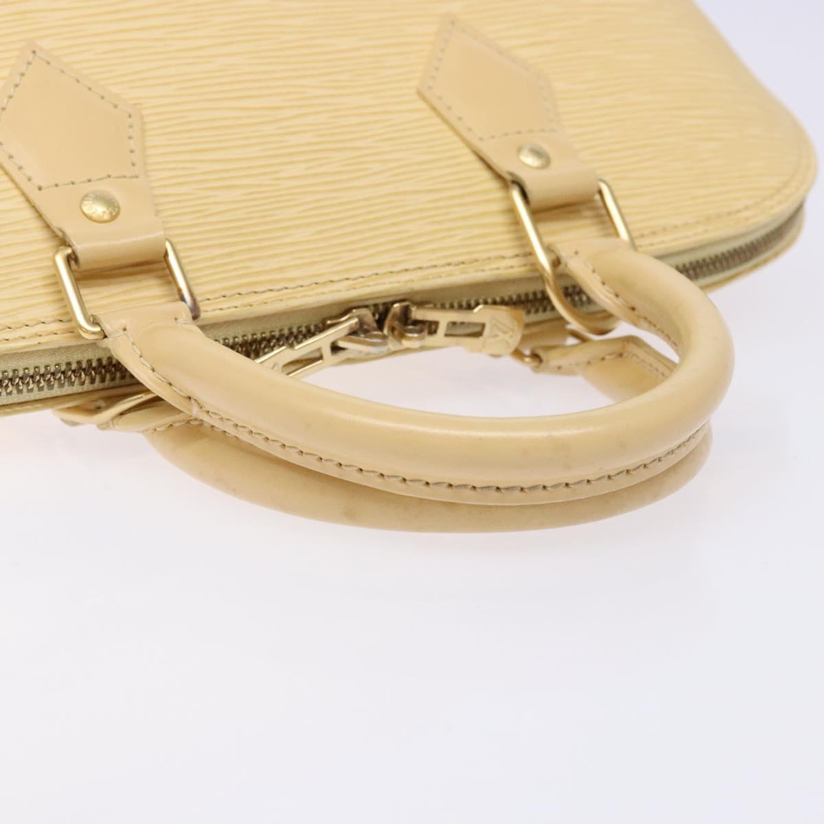Louis Vuitton Alma, Beige, Leather, handbag