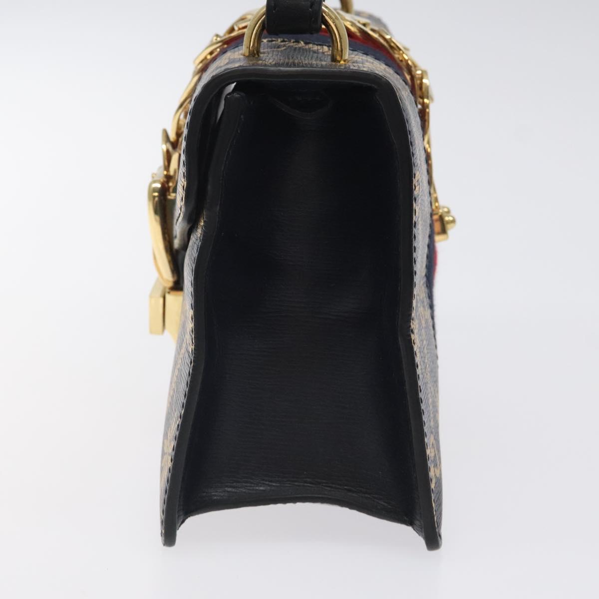 Gucci Sylvie, Navy, Leather, handbag