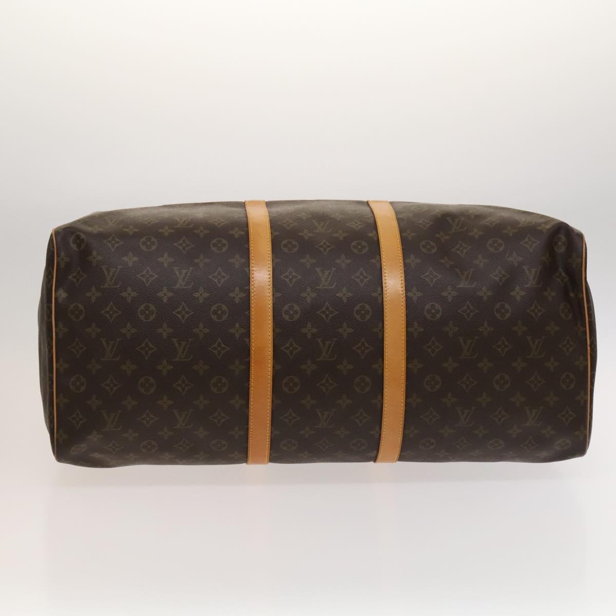 Louis Vuitton Keepall 60, Brown, Canvas, travel