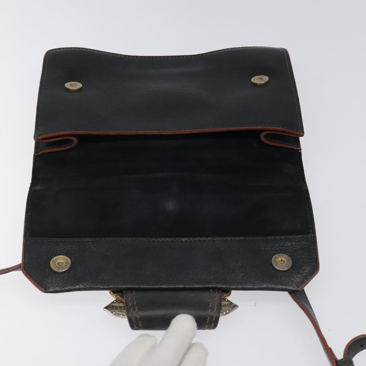 Miu Miu Madras, Black, Leather, shoulder