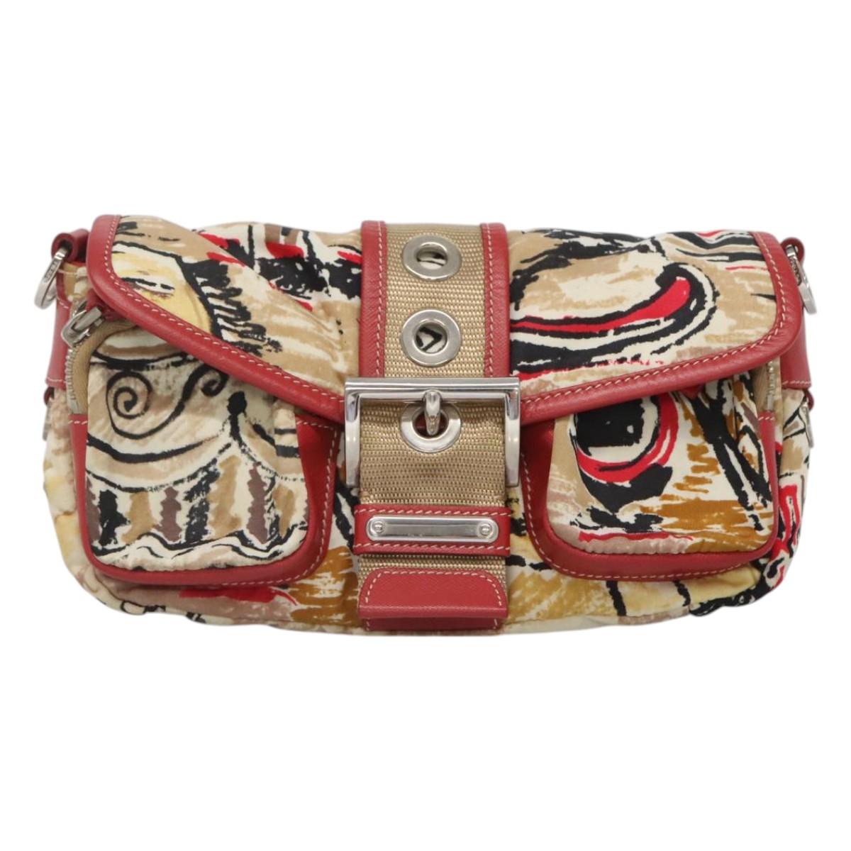 Prada, Red, NYLON, shoulder