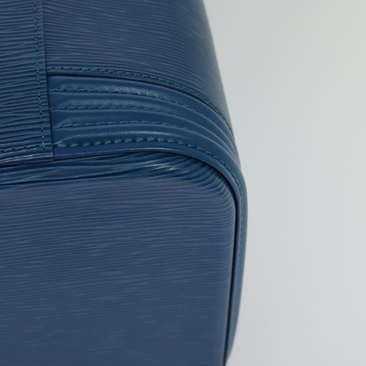 Louis Vuitton Nice, Blue, Leather, handbag