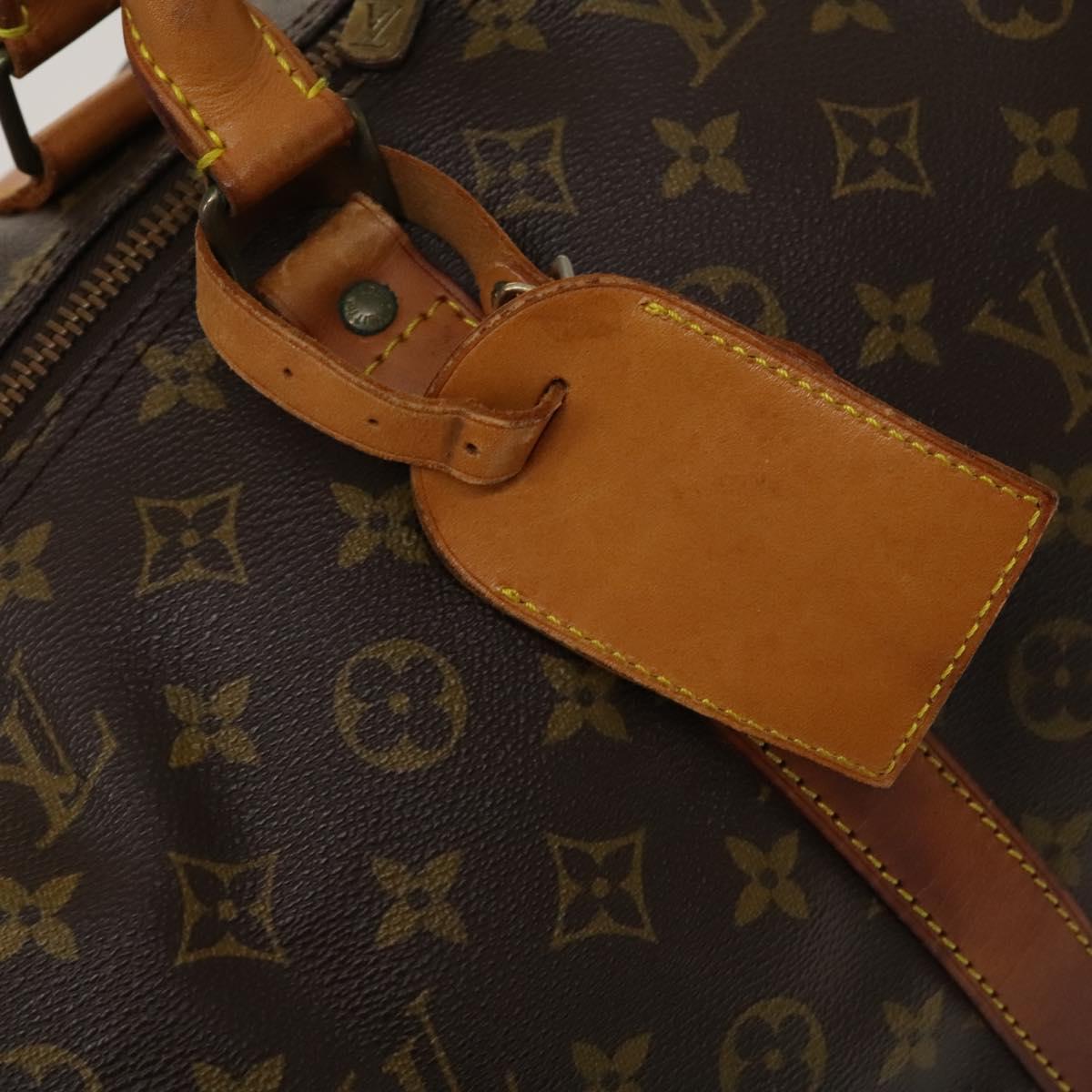 Louis Vuitton Keepall Bandoulière 55, Brown, Canvas, travel