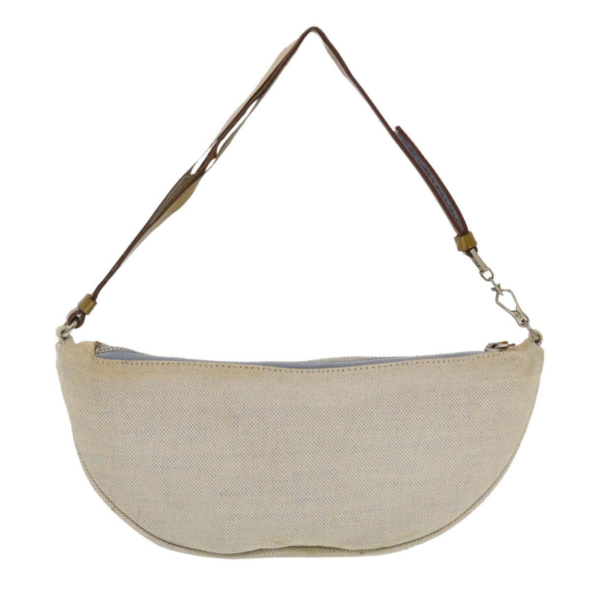 Prada, Beige, Canvas, clutch