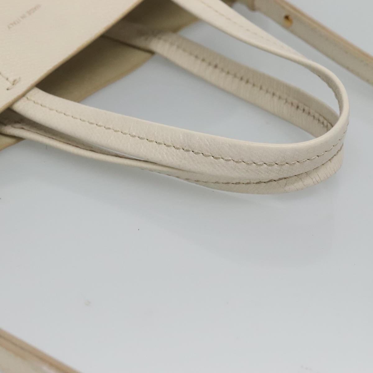 Céline Cabas Vertical, Beige, Leather, shoulder