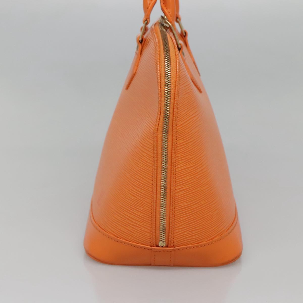 Louis Vuitton Alma, Orange, Leather, handbag
