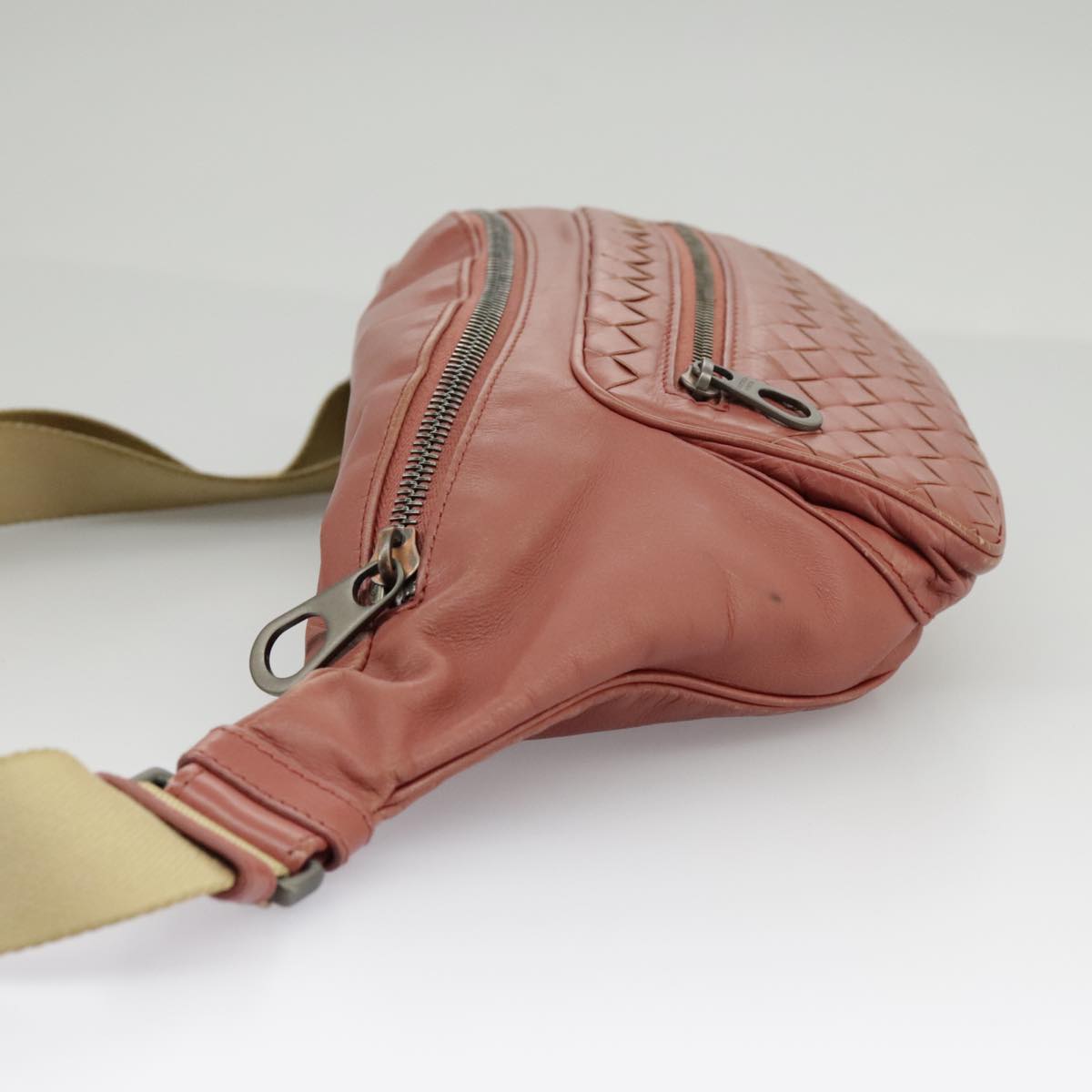 Bottega Veneta Intrecciato, Pink, Leather, shoulder