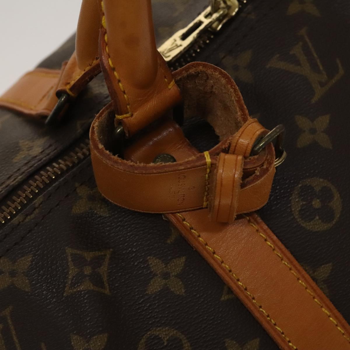 Louis Vuitton Keepall 60, Brown, Canvas, travel