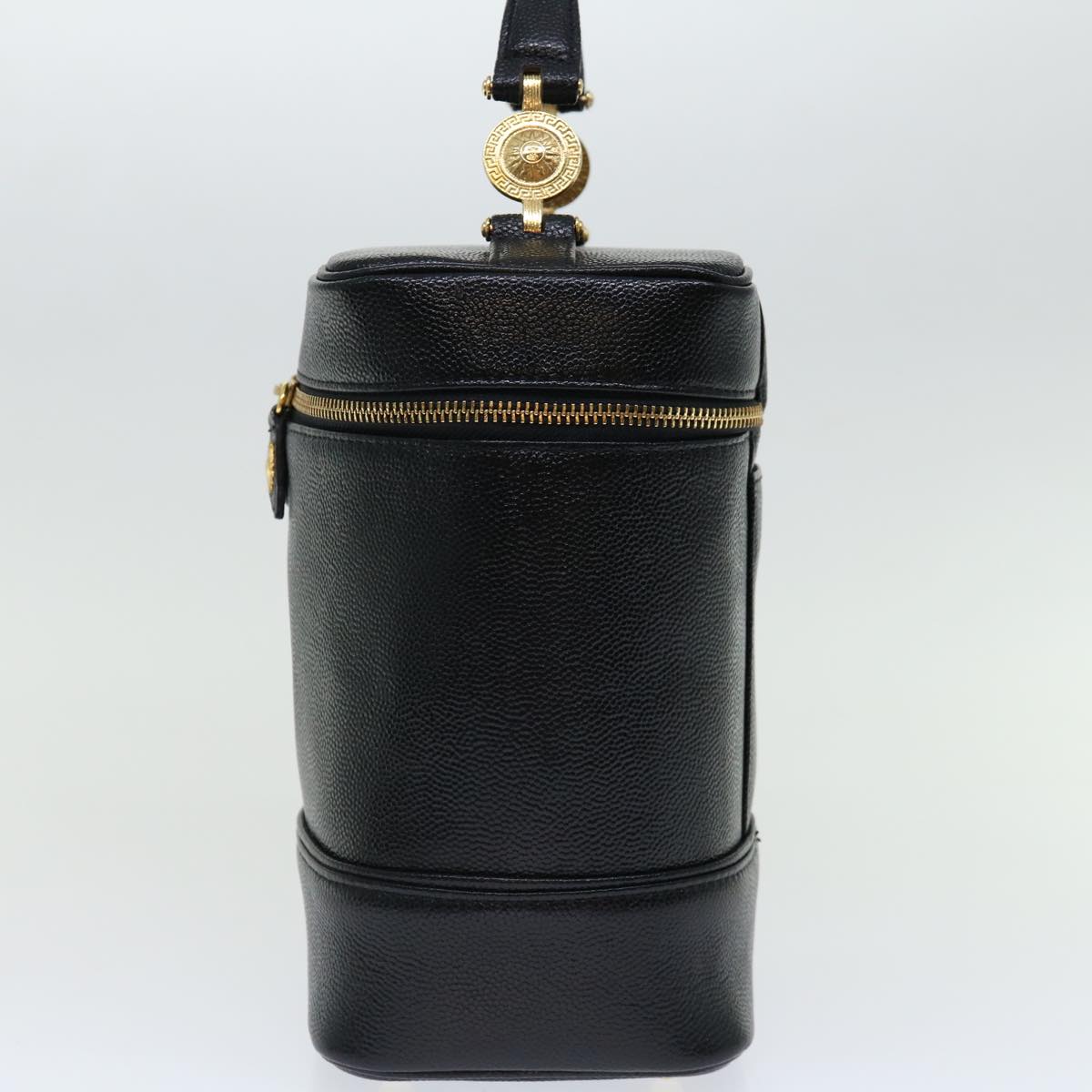 Versace Vanity, Black, Leather, handbag
