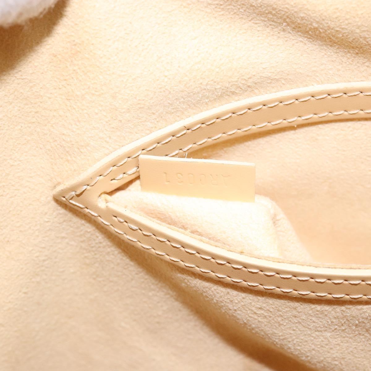 Louis Vuitton Alma, Beige, Leather, handbag