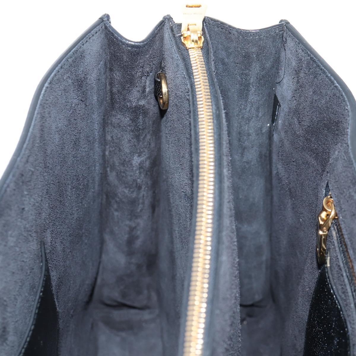 Miu Miu Madras, Black, Leather, tote