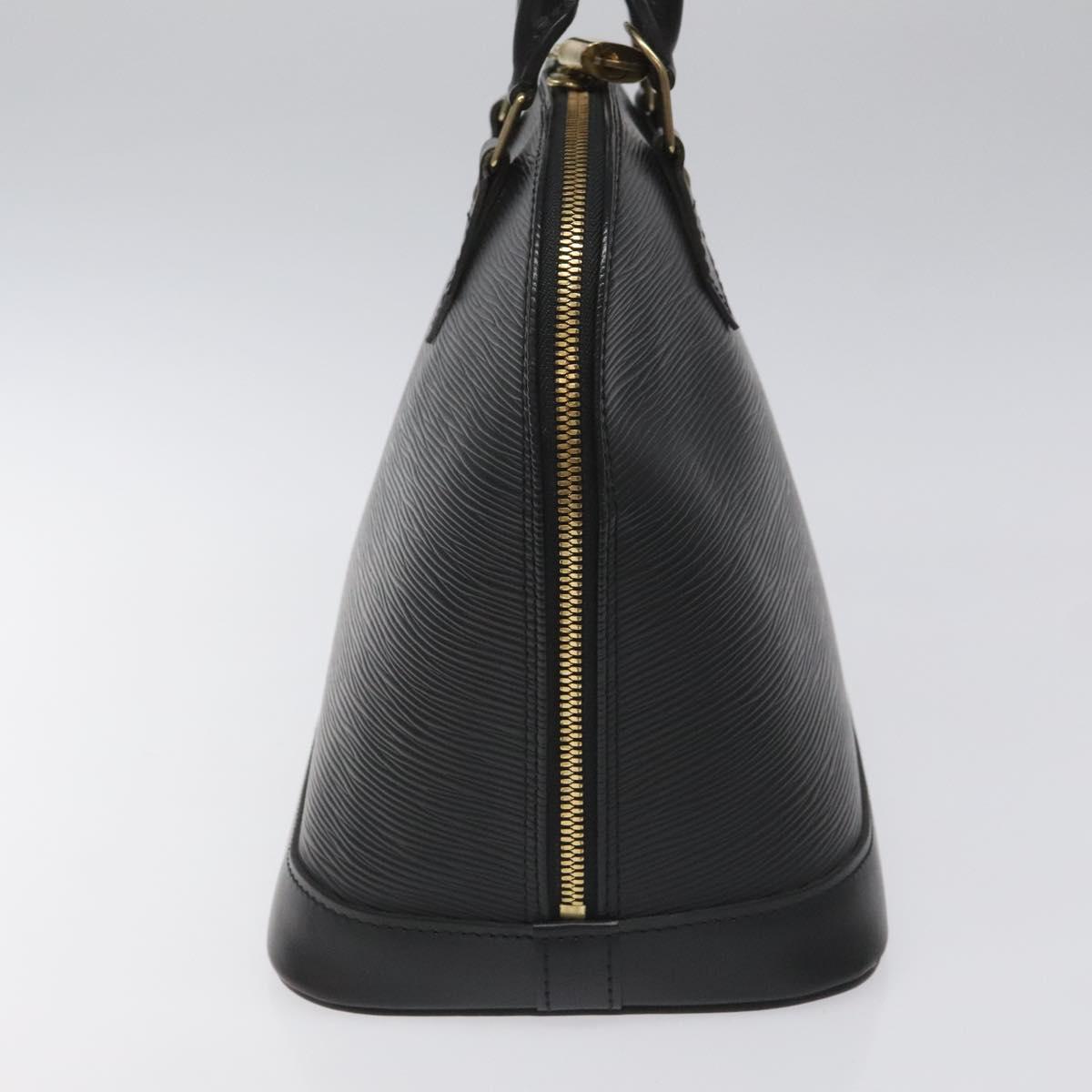 Louis Vuitton Alma, Black, Leather, handbag