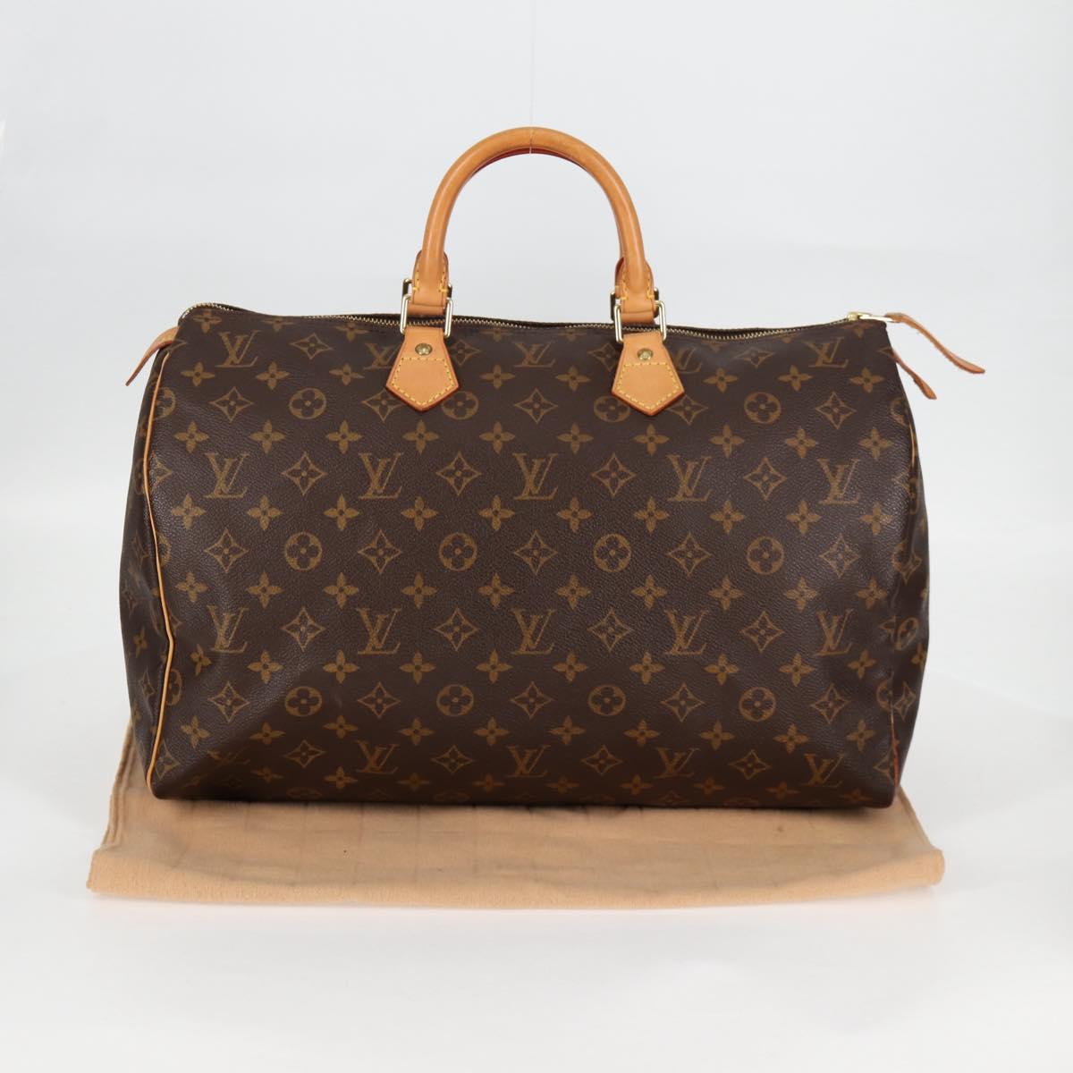 Louis Vuitton Speedy 40, Brown, Canvas, handbag