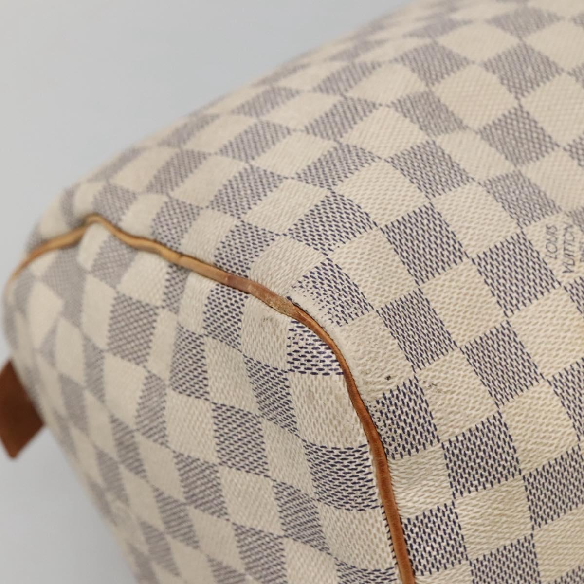 Louis Vuitton Speedy 30, White, Canvas, handbag