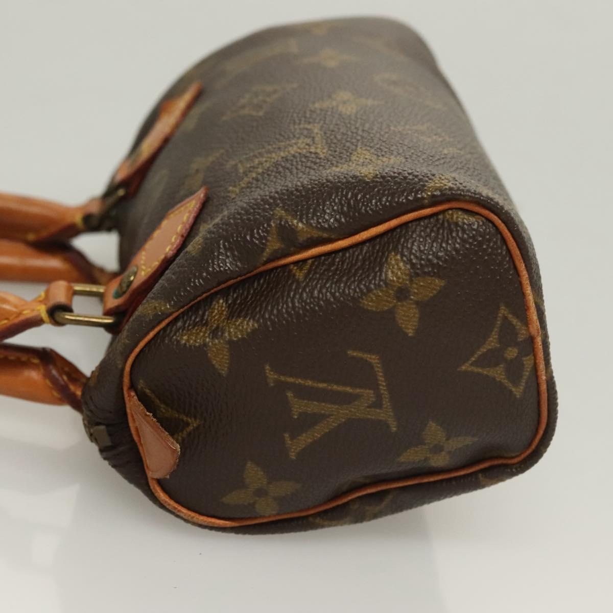 Louis Vuitton Mini speedy, Brown, "CANVAS, LEATHER", handbag