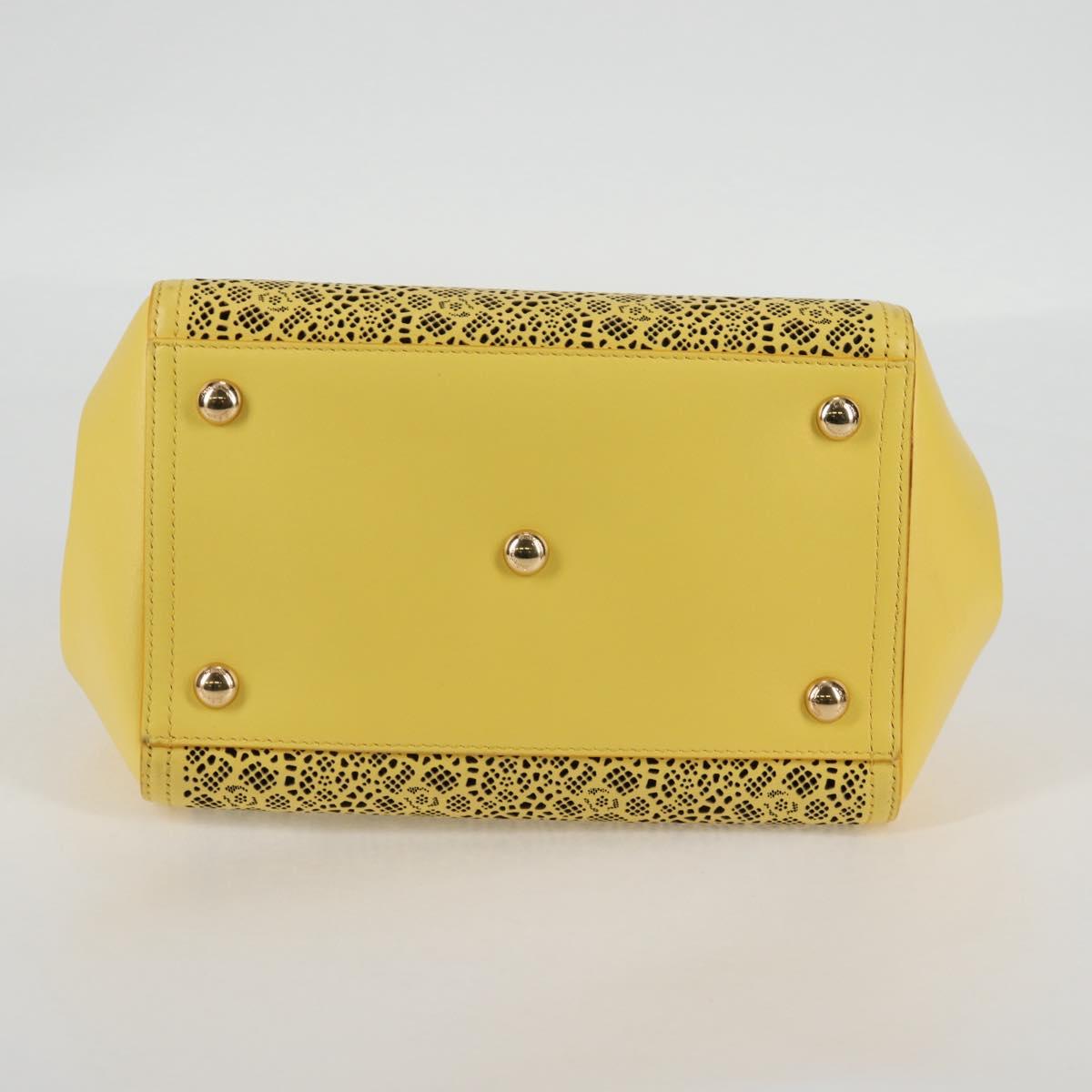 Salvatore Ferragamo Vara, Yellow, Leather, shoulder