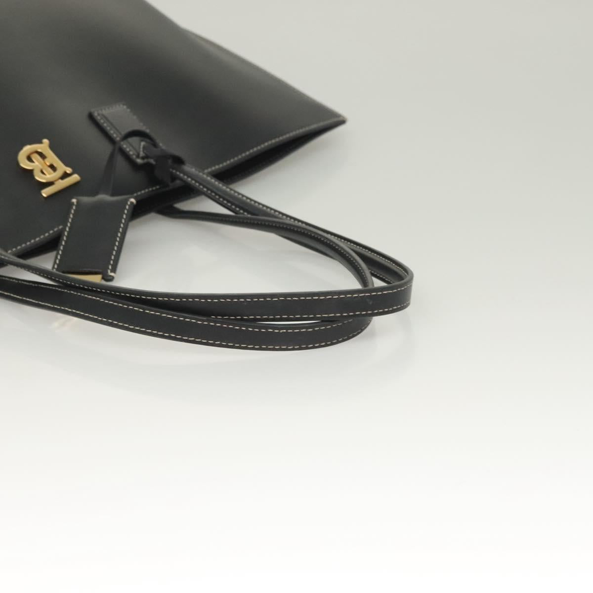 Burberry TB, Black, Leather, tote