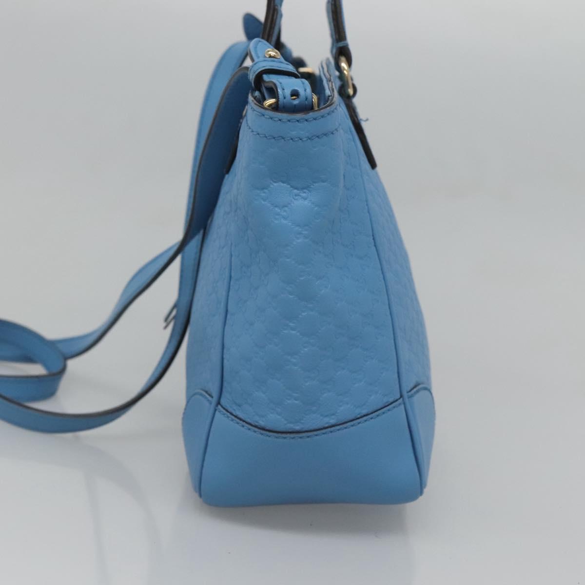 Gucci Micro guccissima, Blue, Leather, handbag