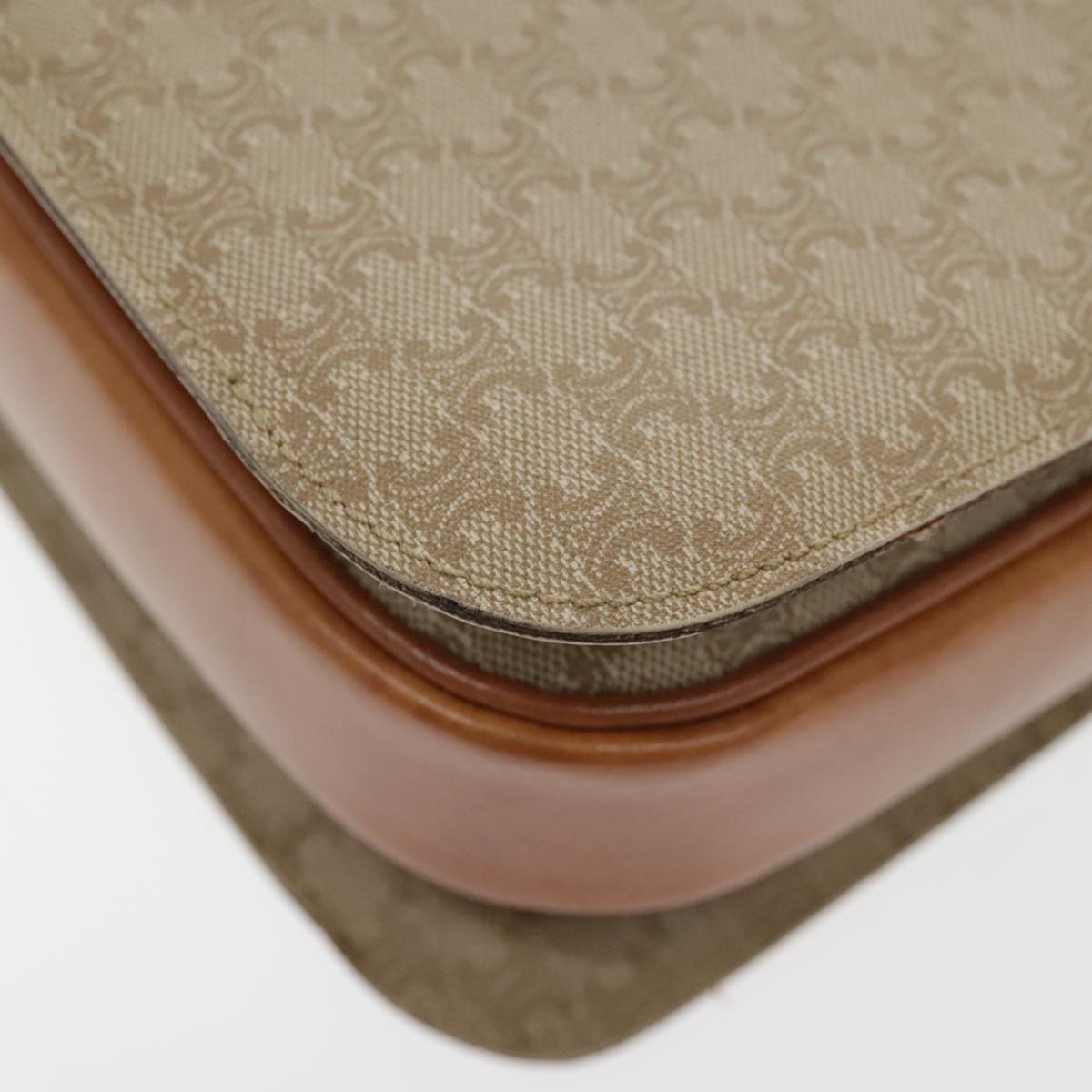 Céline Horse carriage, Beige, Canvas, shoulder