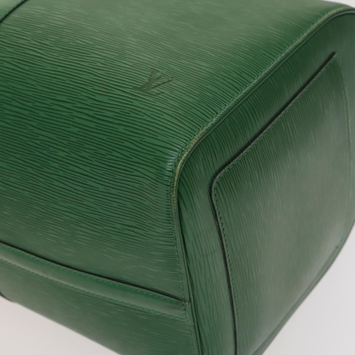 Louis Vuitton Keepall 50, Green, Leather, travel