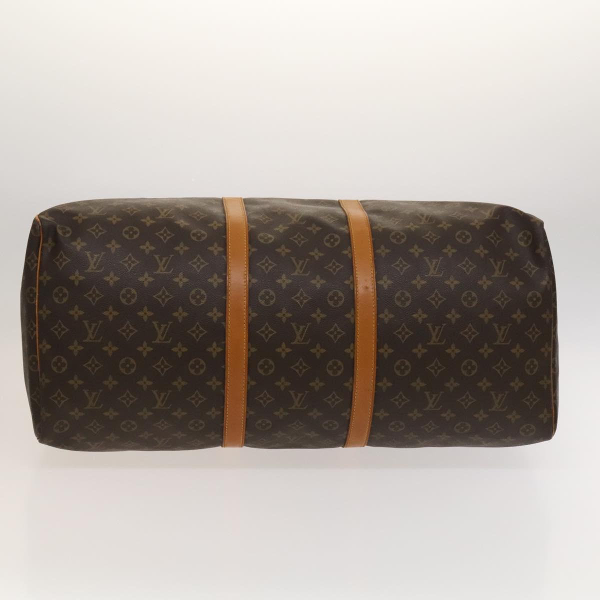 Louis Vuitton Keepall 60, Brown, Canvas, travel