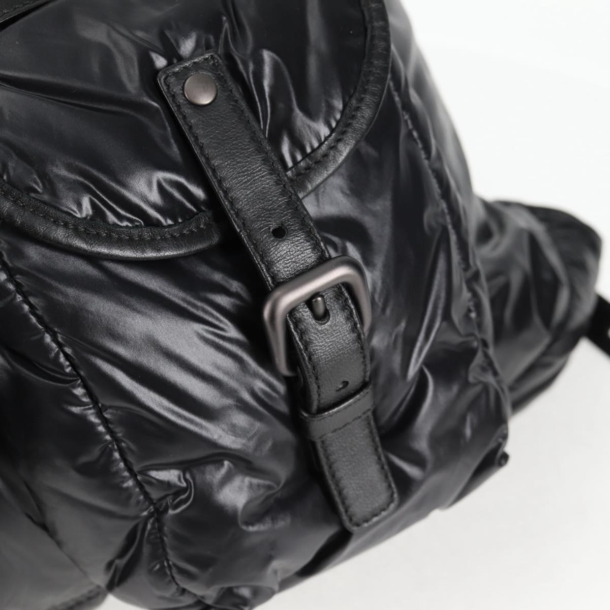 Bottega Veneta Spinnaker, Black, NYLON, backpack