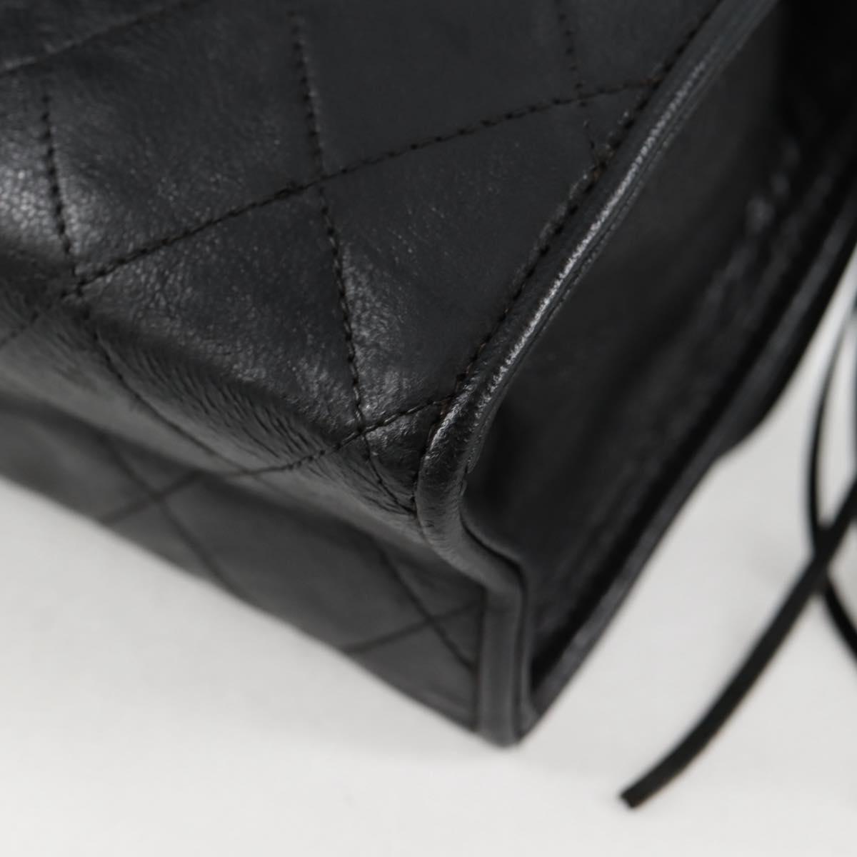 Chanel Tassel, Black, Leather, shoulder