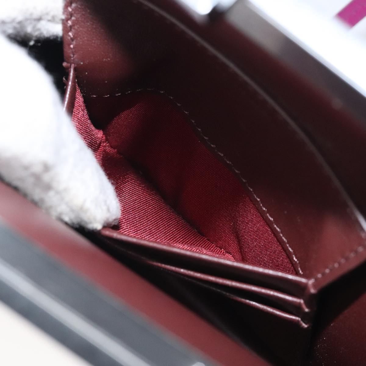 Céline Clasp, Purple, Leather, clutch