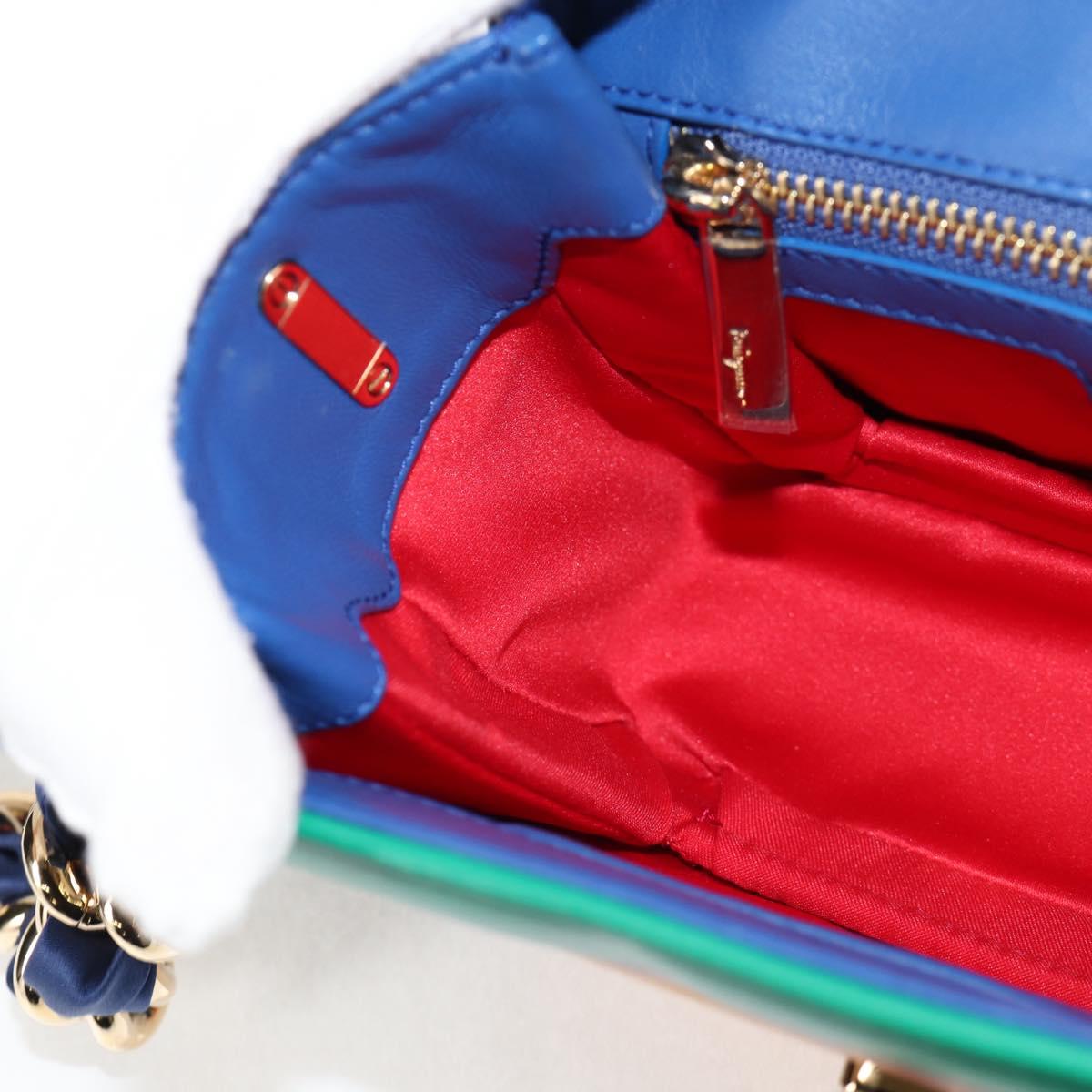 Salvatore Ferragamo Gancini, Multicolour, Leather, clutch
