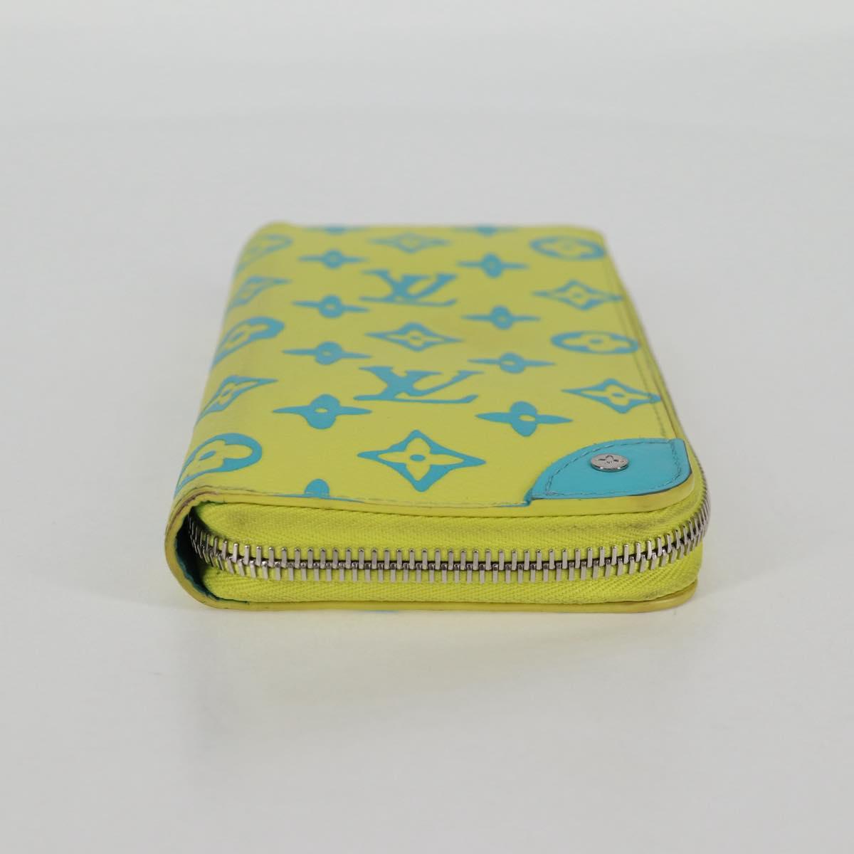 Louis Vuitton Zippy Wallet Vertical, Yellow, Canvas, wallet