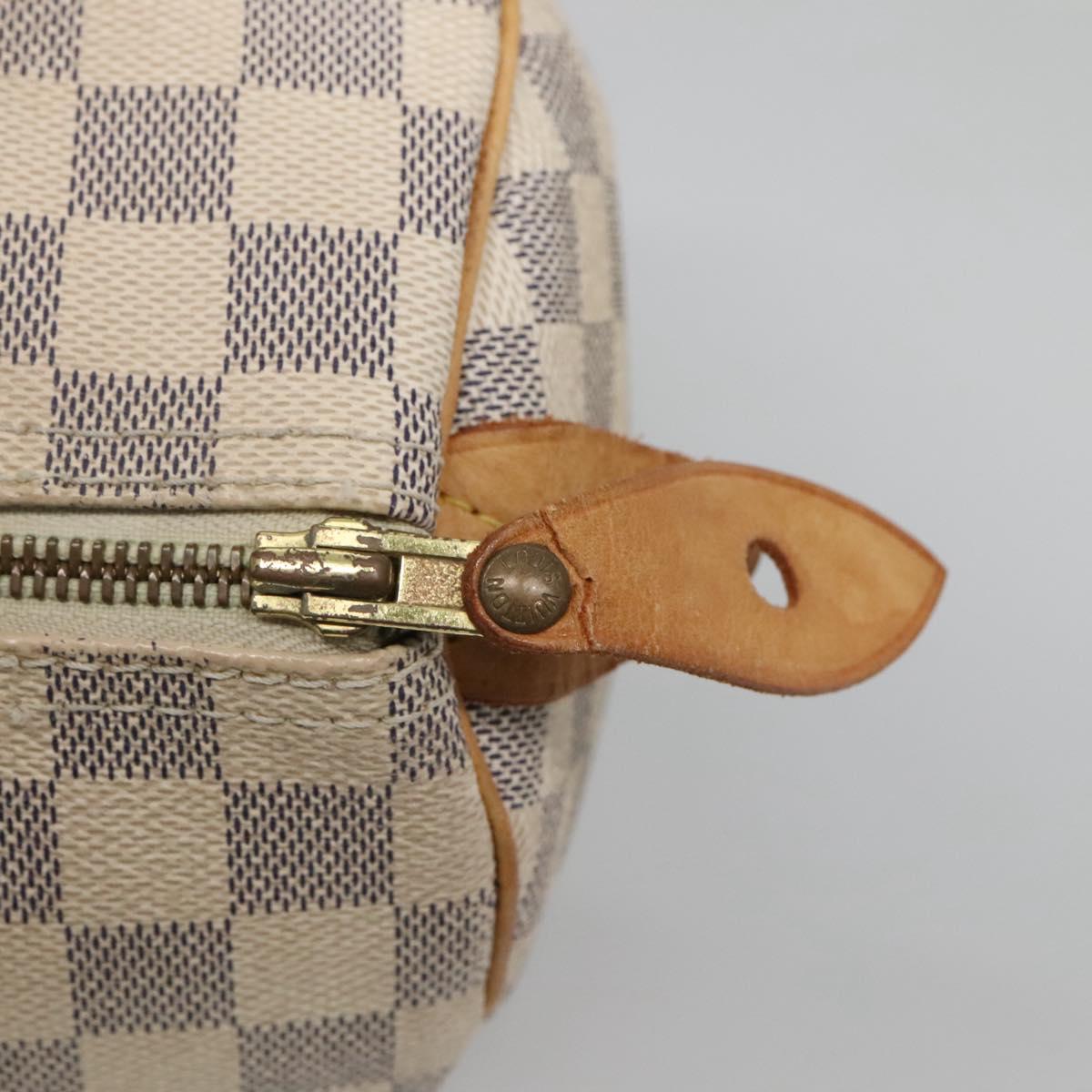 Louis Vuitton Speedy 30, White, Canvas, handbag